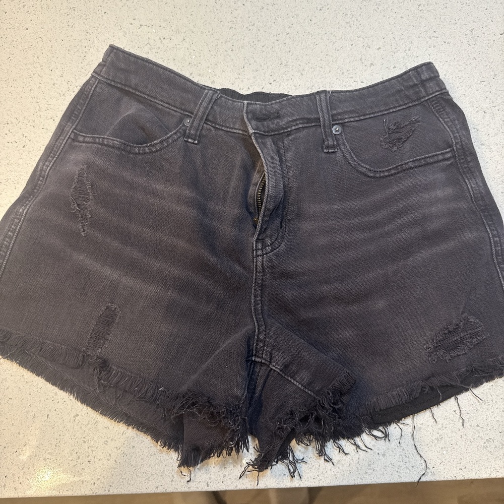 Aerie black denim Jean shorts
